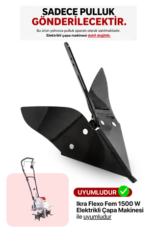 Ikra Flexo Fem 1500 W Elektrikli Çapa Makinesi Pulluğu (Sadece Pulluk Satışıdır)
