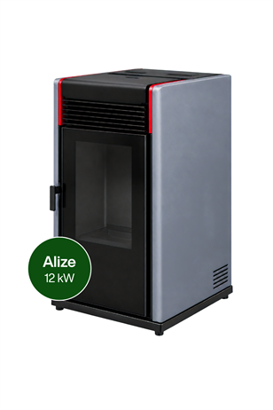 Arıkazan Alize 12 kW Yeni Nesil Peletli Sıcak Hava Sobası Kuru Üflemeli Pelet Şömine