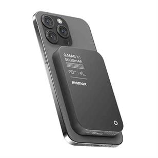 Momax  Black Wireless Kablosuz Powerbank 5000mAh MagSafe Uyumlu