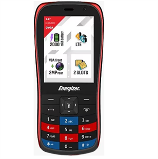 Energizer E284S Kırmızı Tuşlu Telefon