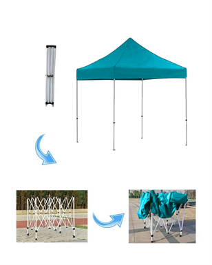 Reyo 3x2 Turkuaz Katlanabilir Makaslı Çardak Tente