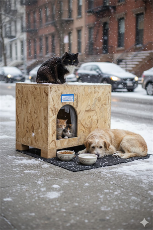 Melada Kedi Evi Dış Ortam Uygun Ahşap Kedi Evi OSB 61x41x36 cm MLD0CAT48