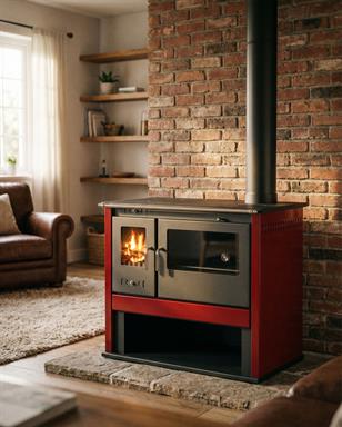 Goldfire Nova 11,5kW Odunluk ve Fırınlı Çelik Kuzine Soba