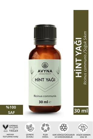Avyna Hint Yağı ( Yoğun Kıvamlı Yağ ) 30 ml Soğuk Sıkım %100 Saf Ve Doğal