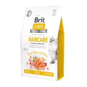 Brit Care Tahılsız Haircare Healthy & Shiny Coat Tavuklu ve Somonlu 2 kg Yetişkin Kedi Maması