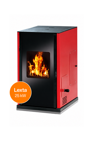 Arıkazan Lexta 25C 25kW Şömine Tipi Peletli Kalorifer Sobası