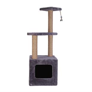 Reyo Pet Stepli Yuvalı Kare Serisi Kedi Tırmalaması Gri 115cm