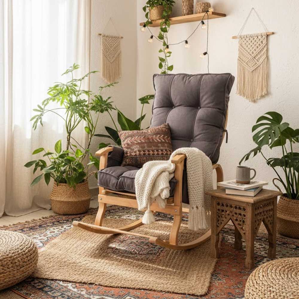 Bej kapitoneli minderli Reyo Santorini TV koltuğu