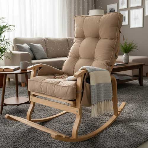 Bej kapitoneli minderli Reyo Santorini TV koltuğu