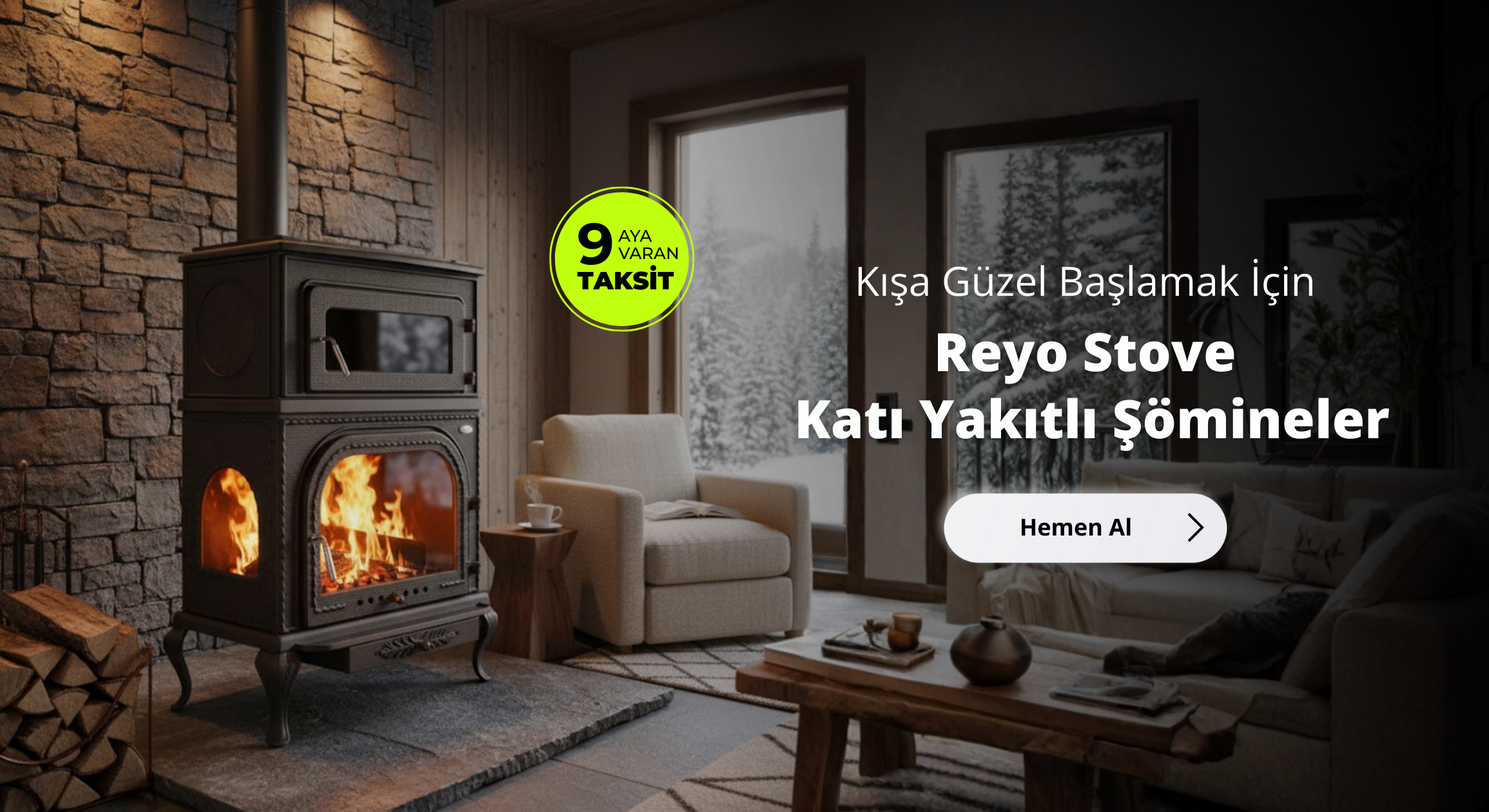 Reyo Stove Katı Yakıt Şömineler