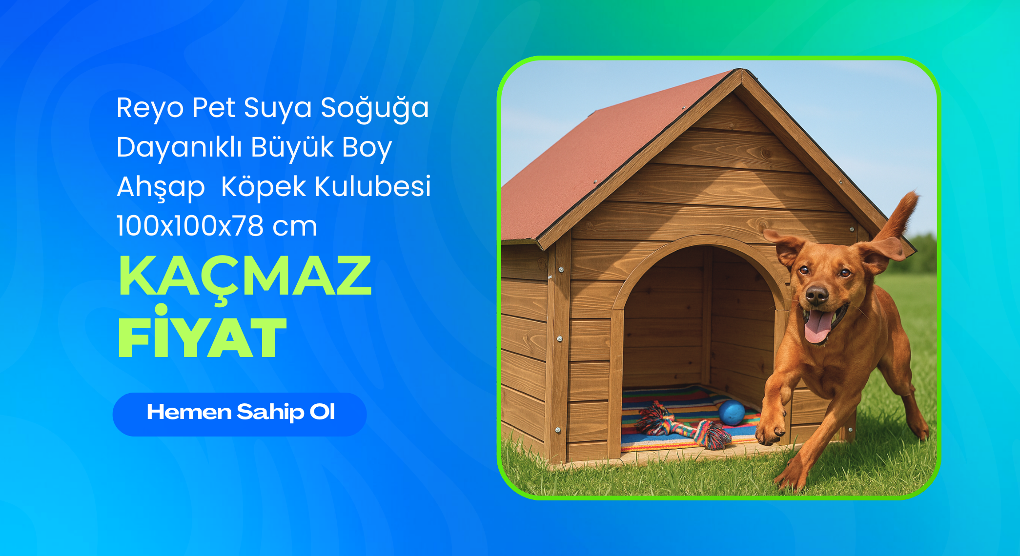 Ahşap Köpek Kulübesi