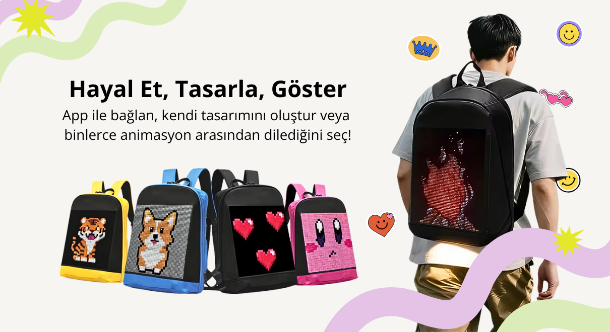 Piksel Sırt Çantaları