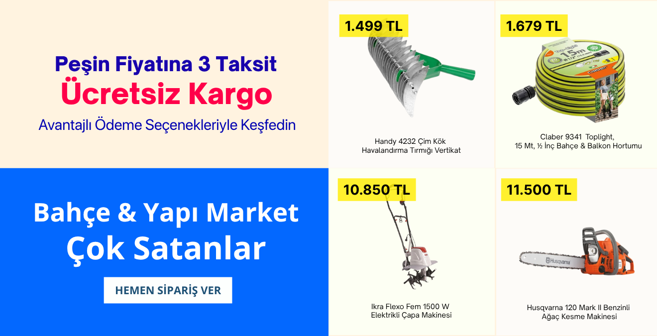 Bahçe Yapı Market Çok Satanlar