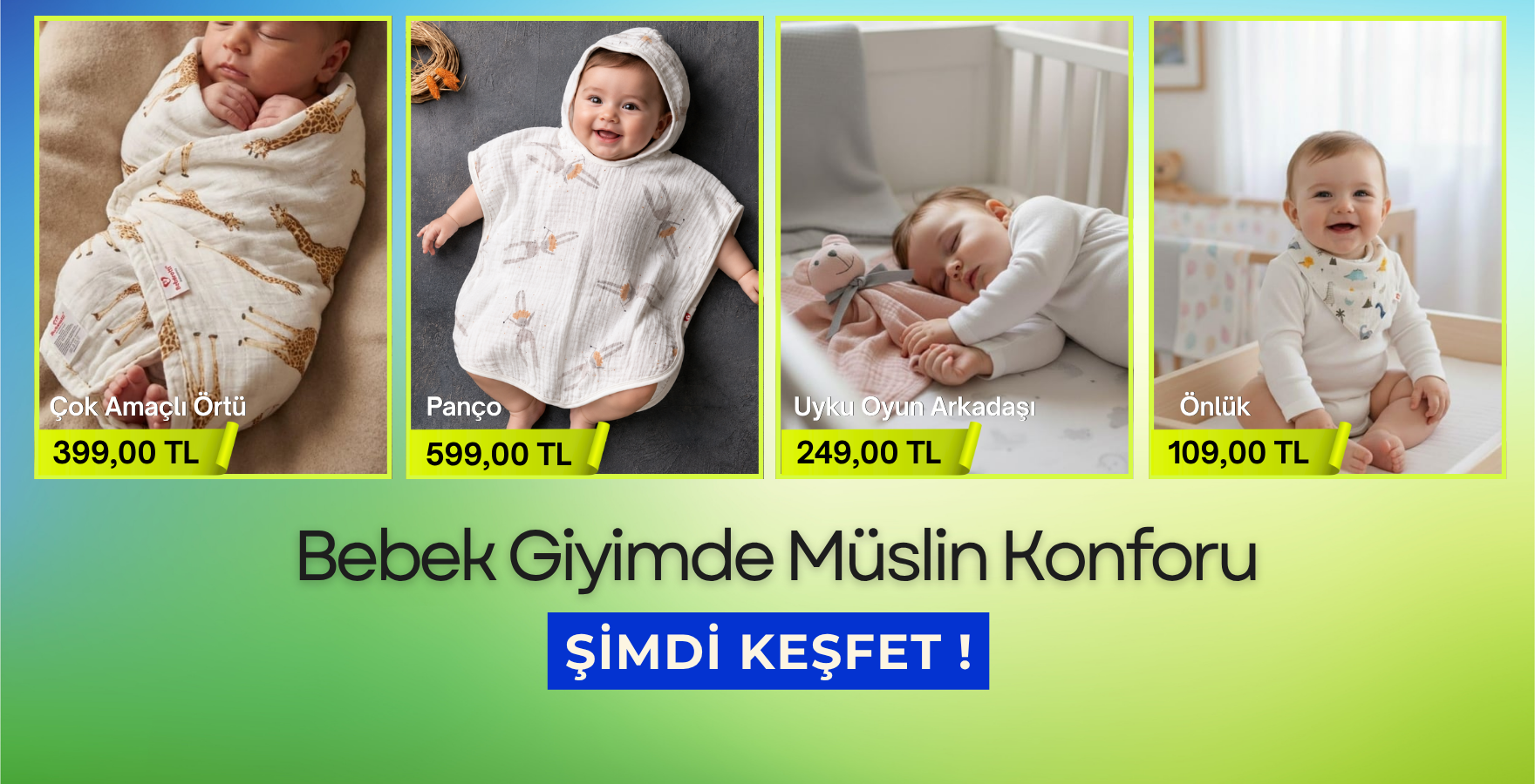 Beberotti Müslin Bebek Ürünleri