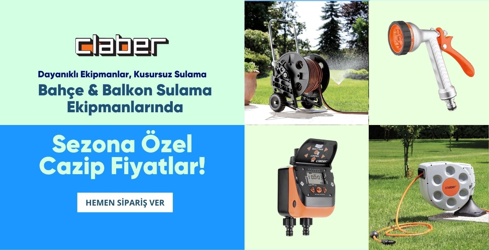 Claber Bahçe Sulama Ekipmanları