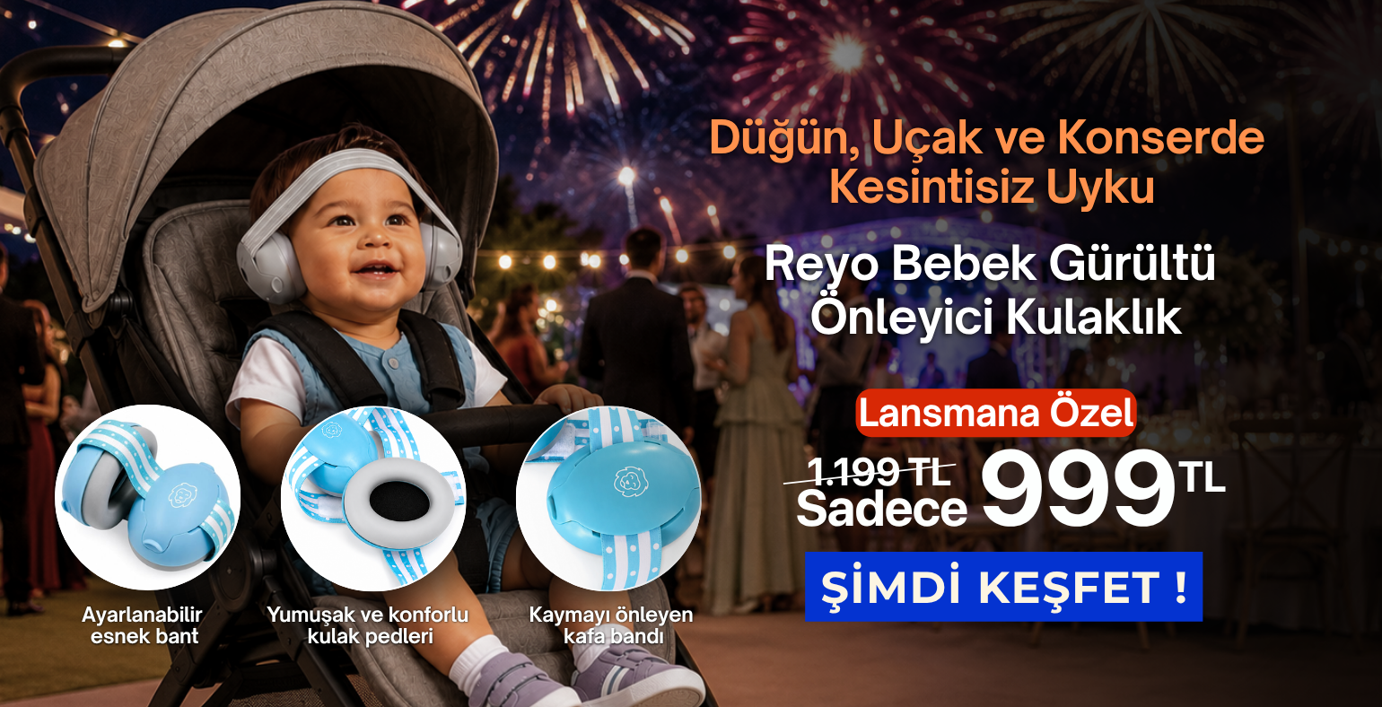 Reyo Bebekler İçin Gürültü Engelleyici Kulaklık