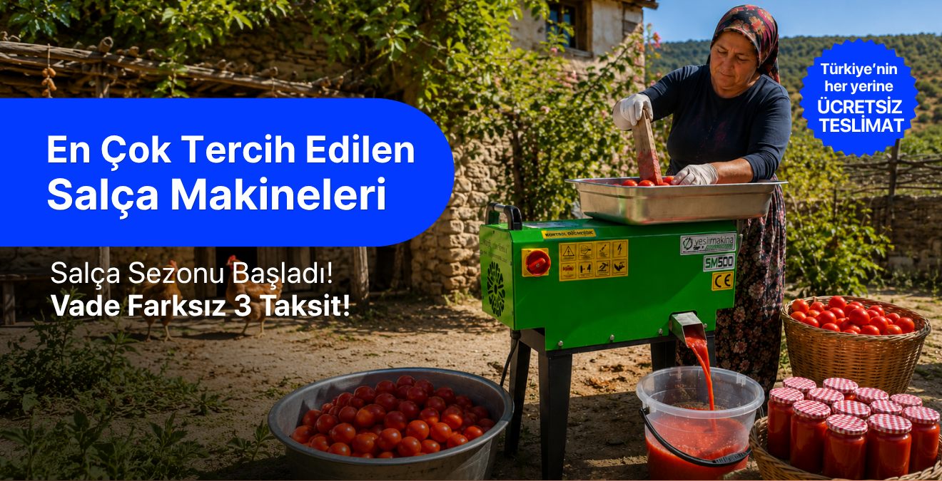 Salça Makinelerinde Fırsat 