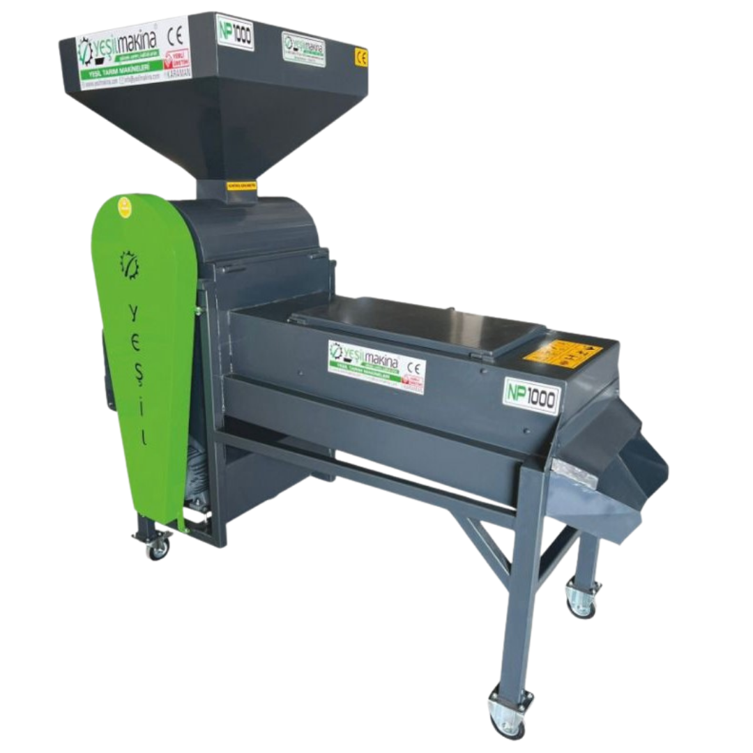 Yeşil NP1000 220 W 500kg/s Nonpareil Badem Soyma Makinası