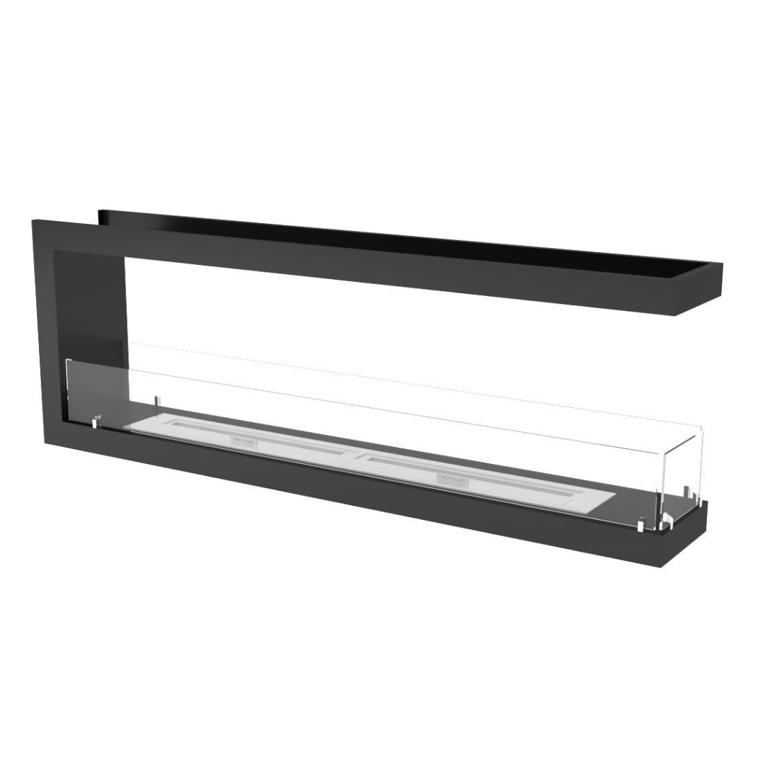 Korflame Epi 160 Cm Bioetanol Bacasız Şömine