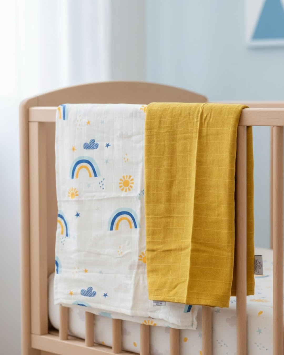Reyo Beberotti Müslin 2'li Örtü Sarı Güneş