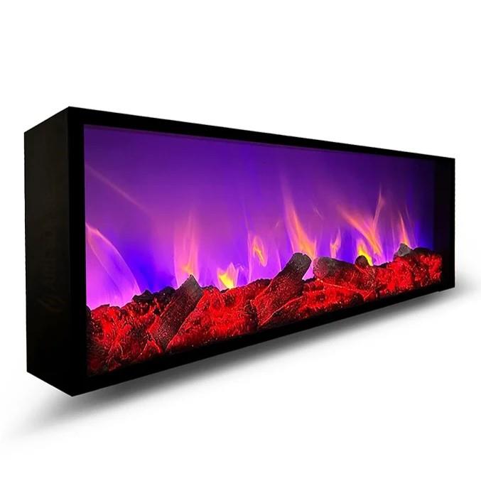 Arif Söğütözü 120x40cm Kumandalı Bluetooth ve Ses Efektli Dekoratif Elektrikli Şömine