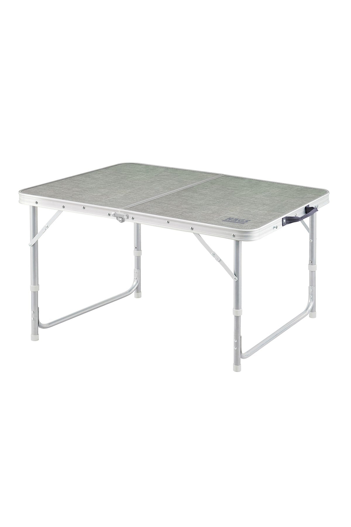HAEGS Portatif Kamp Masası, 2 Yükseklik Ayarlı, Katlanır Alüminyum Piknik Masası 90x50 Kumaş Desenli
