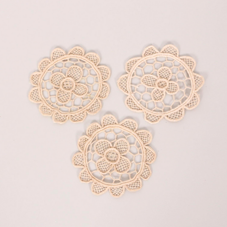 Mylamp Tığ Örgüsü Dantel 6'lı Bardak Altlığı 10cm - TIGALT-100