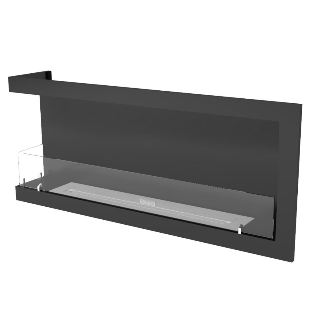Korflame Sol Açık 130 Cm Bioetanol Bacasız Şömine 