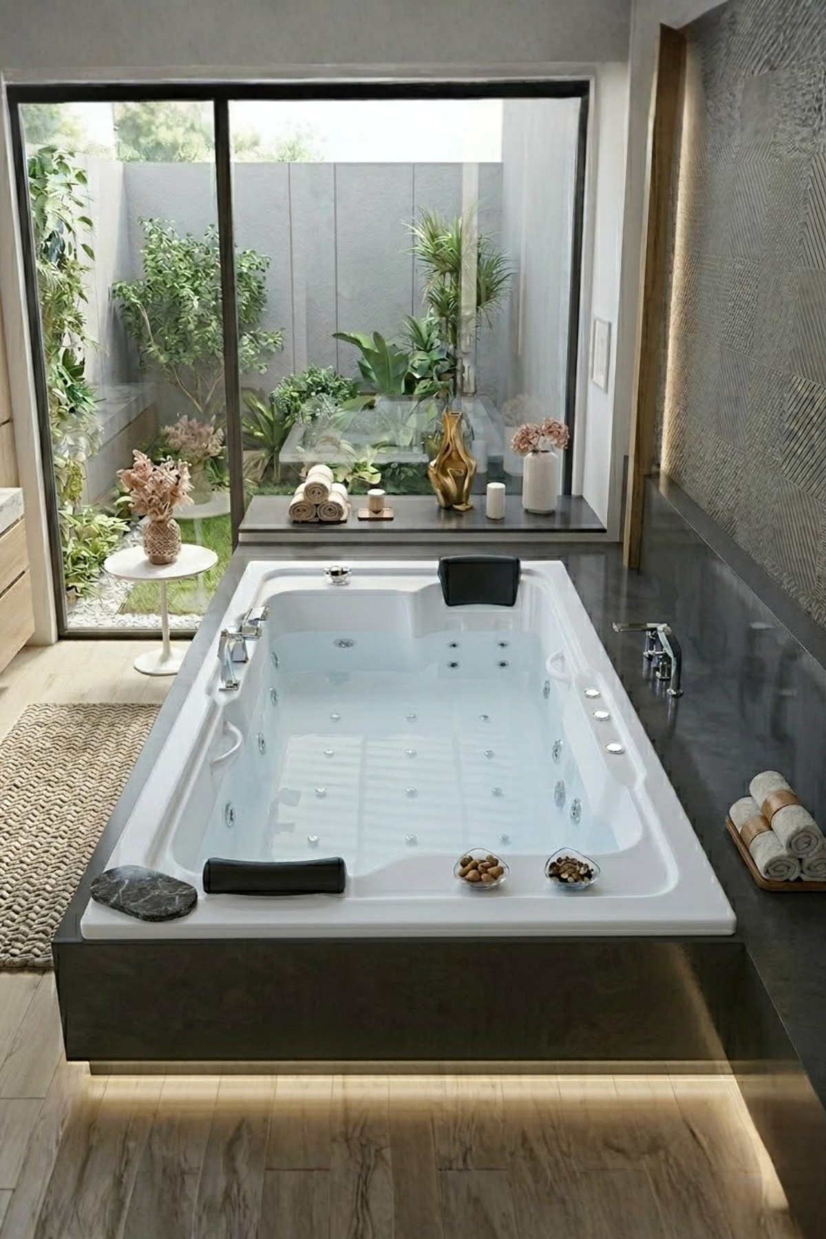 Kuntbay 130 x 200 H 60 Dikdörtgen Çift Kişilik Jakuzi