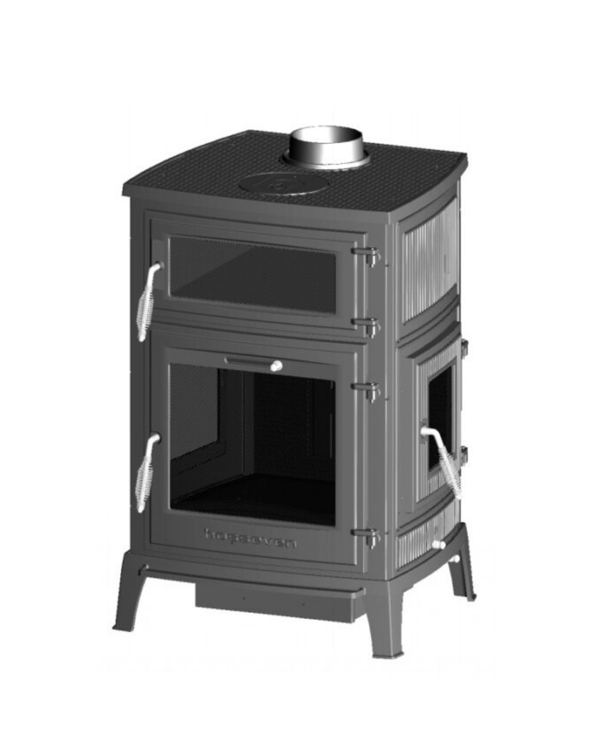 Hoşseven 8000 Fırınlı Yan Kapaklı Döküm Şömine