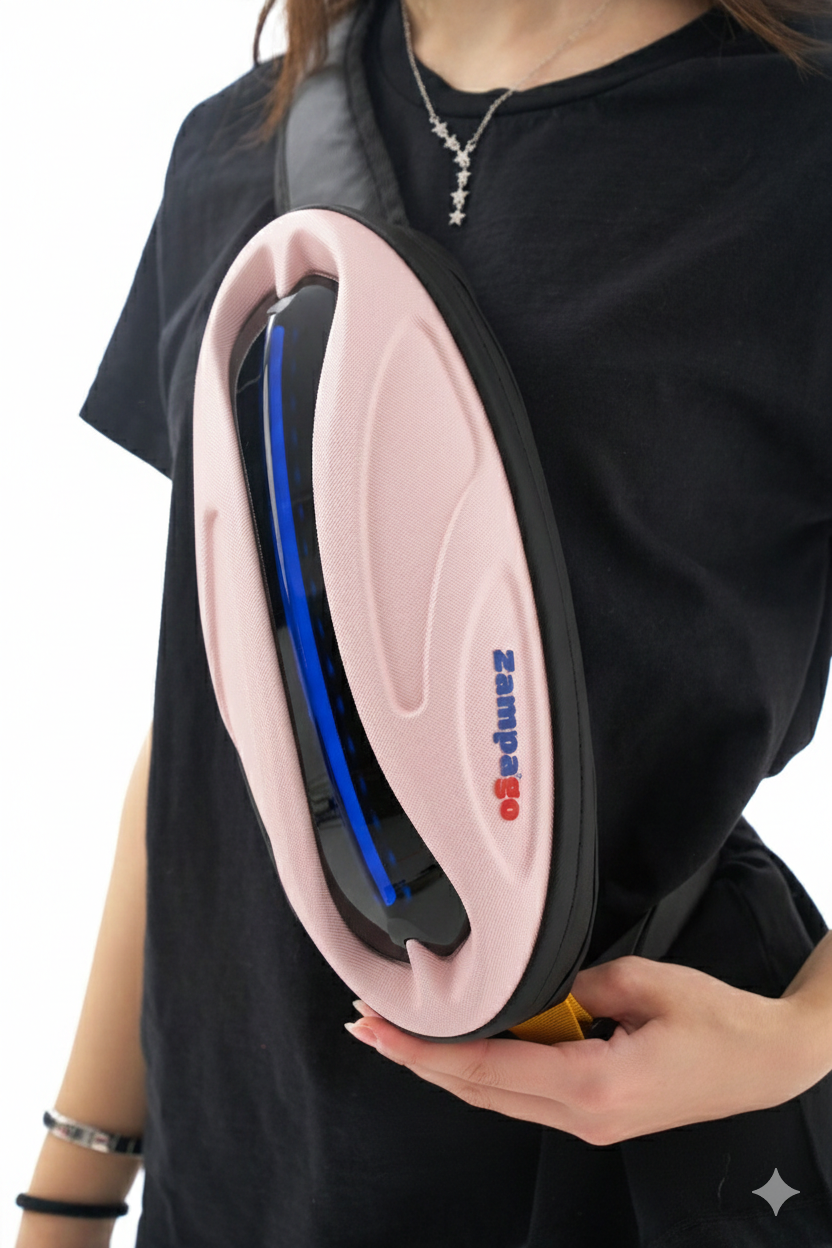 Zampago Sling Led Işıklı Bel Çantası Pembe