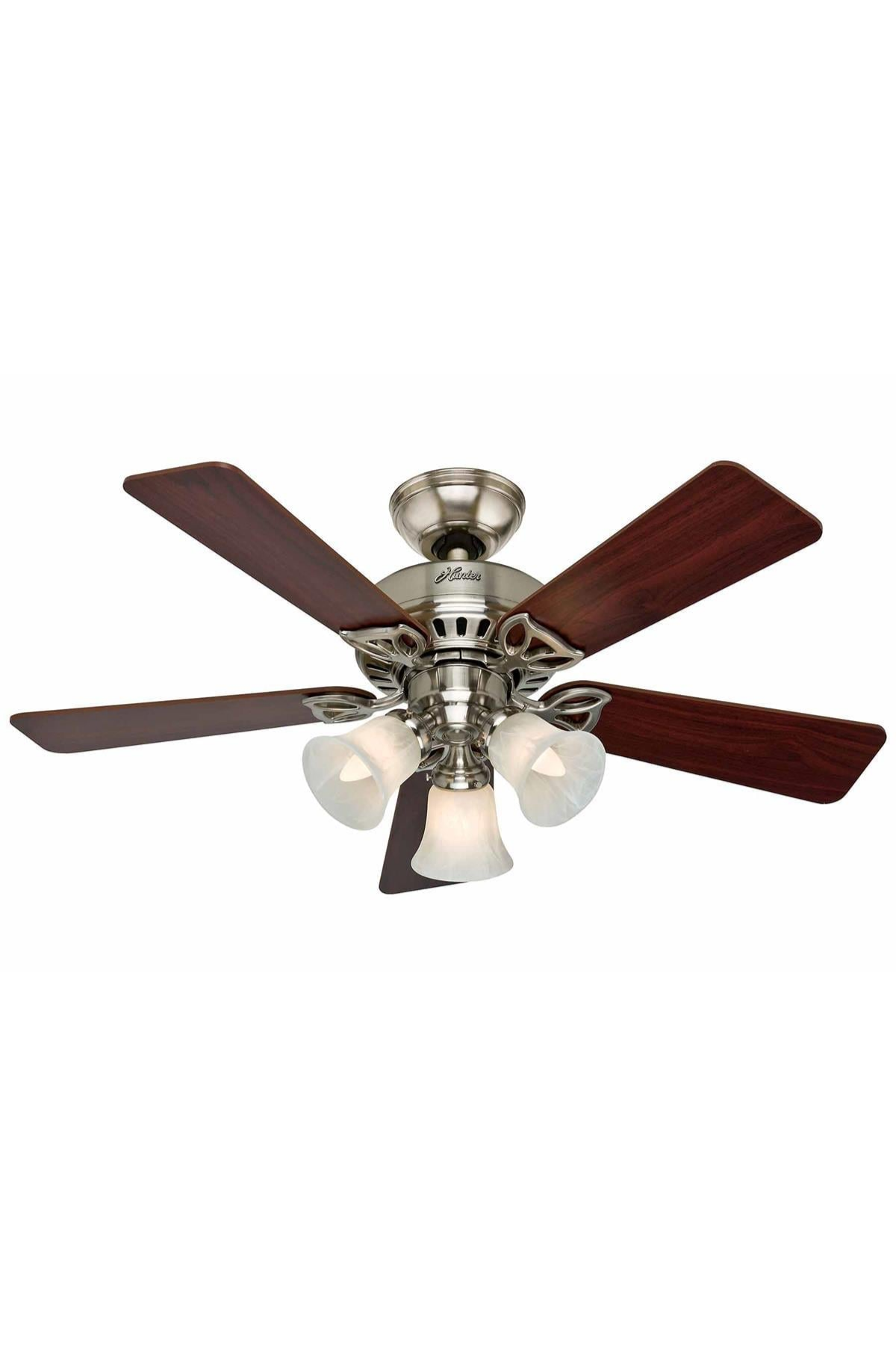 Hunter Fan Beacon Hill Fırçalanmış Nikel 107 Cm Aydınlatmalı Tavan Vantilatörü