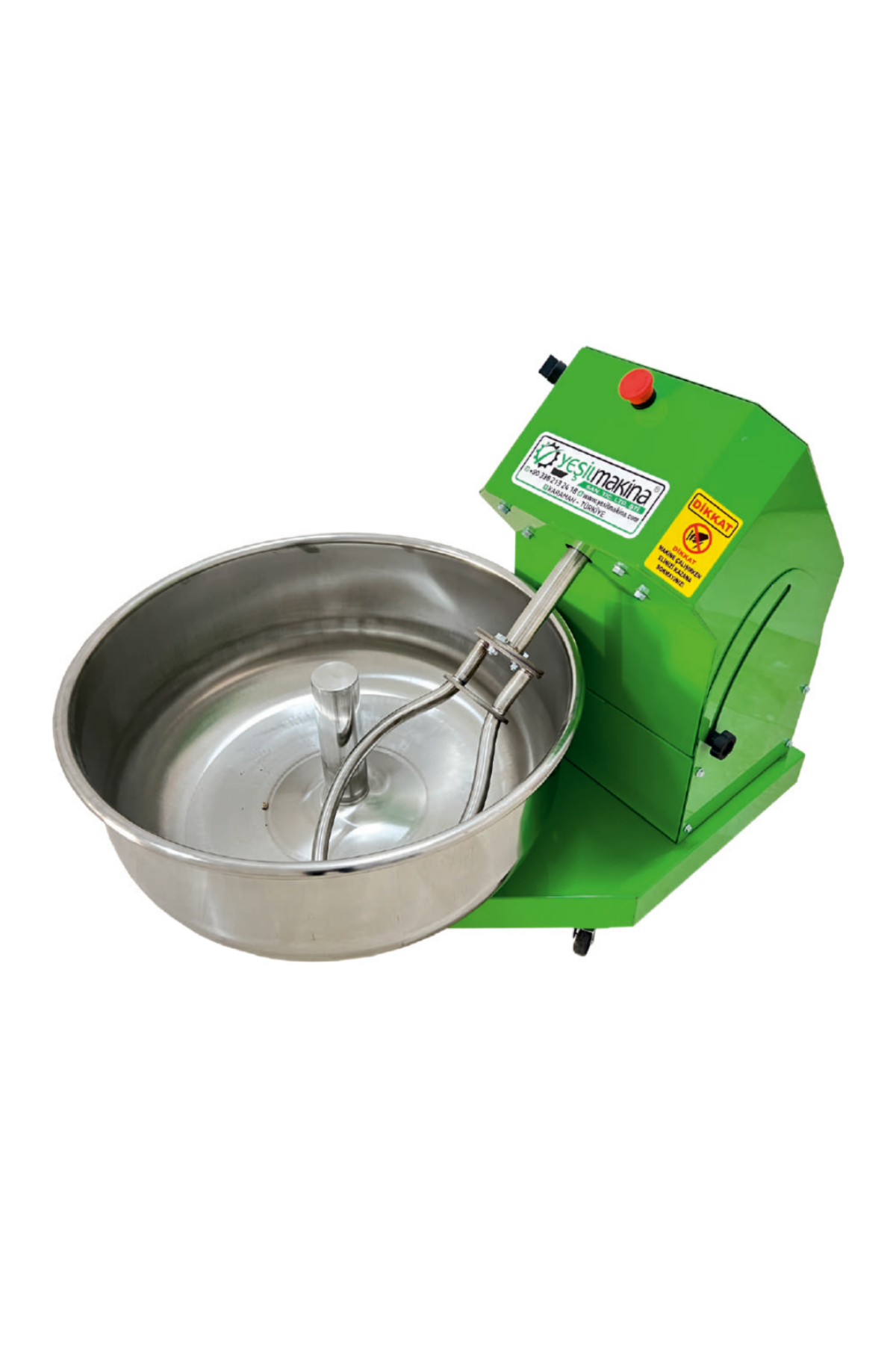 Yeşil YHK50 220v 50Kg Un 65kg Hamur Kapasiteli Hamur Yoğurma Makinası