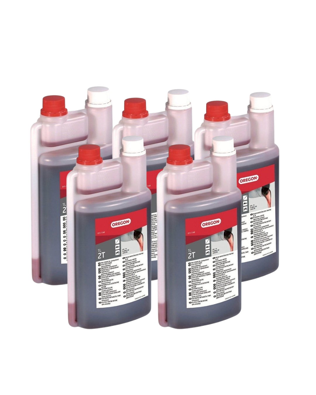 Oregon 011-1140 İki Zamanlı Motor Yağı Ölçekli 1 Lt - 5 Adet