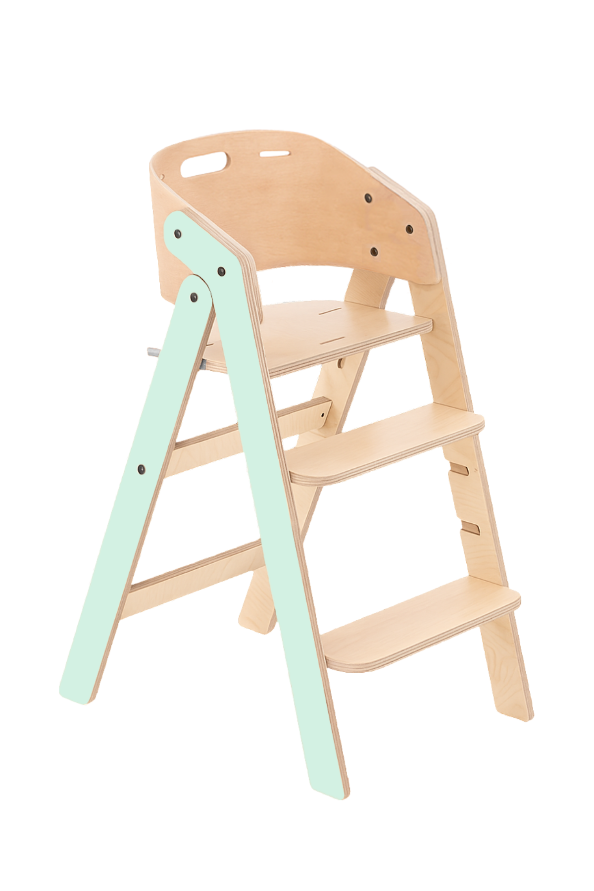 Mamatoyz My Chair Only Chair Naturel Ahşap Portatif Mama Sandalyesi Mint