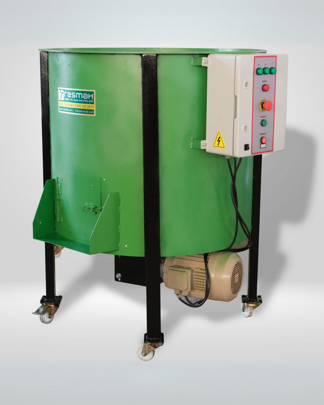 Resmak PM700A 700 Litre 350 Kg. Devir Ayarlı Ceviz Soyma Makinesi