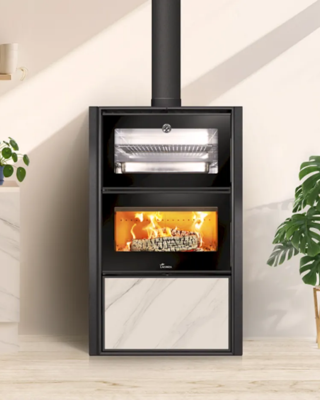 Lacunza Bergen 8-15 kW Kuzine Odun Sobası