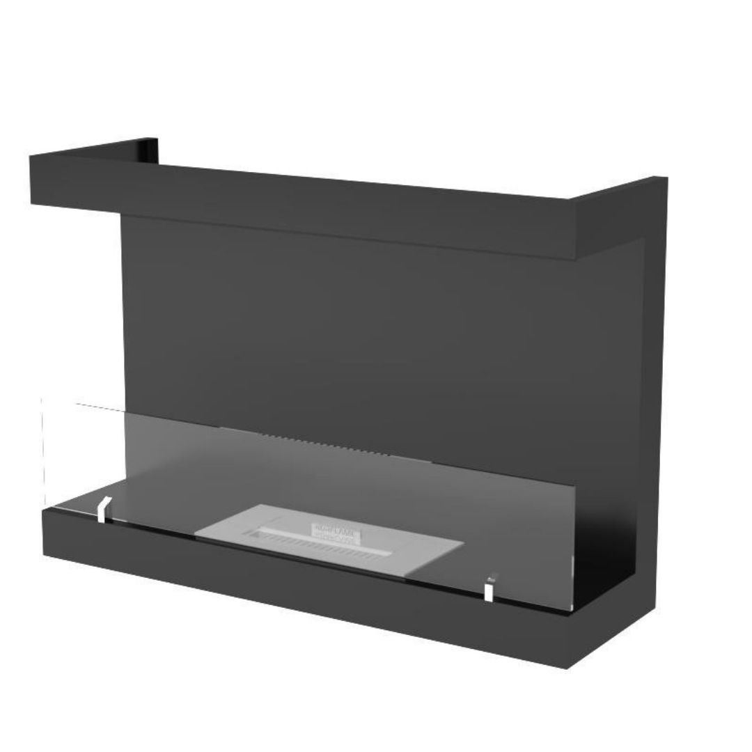 Korflame U Tipi 80 Cm Bioetanol Bacasız Şömine