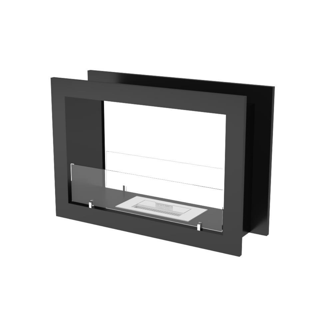 Korflame Çift Taraflı 80 Cm Bioetanol  Bacasız Şömine