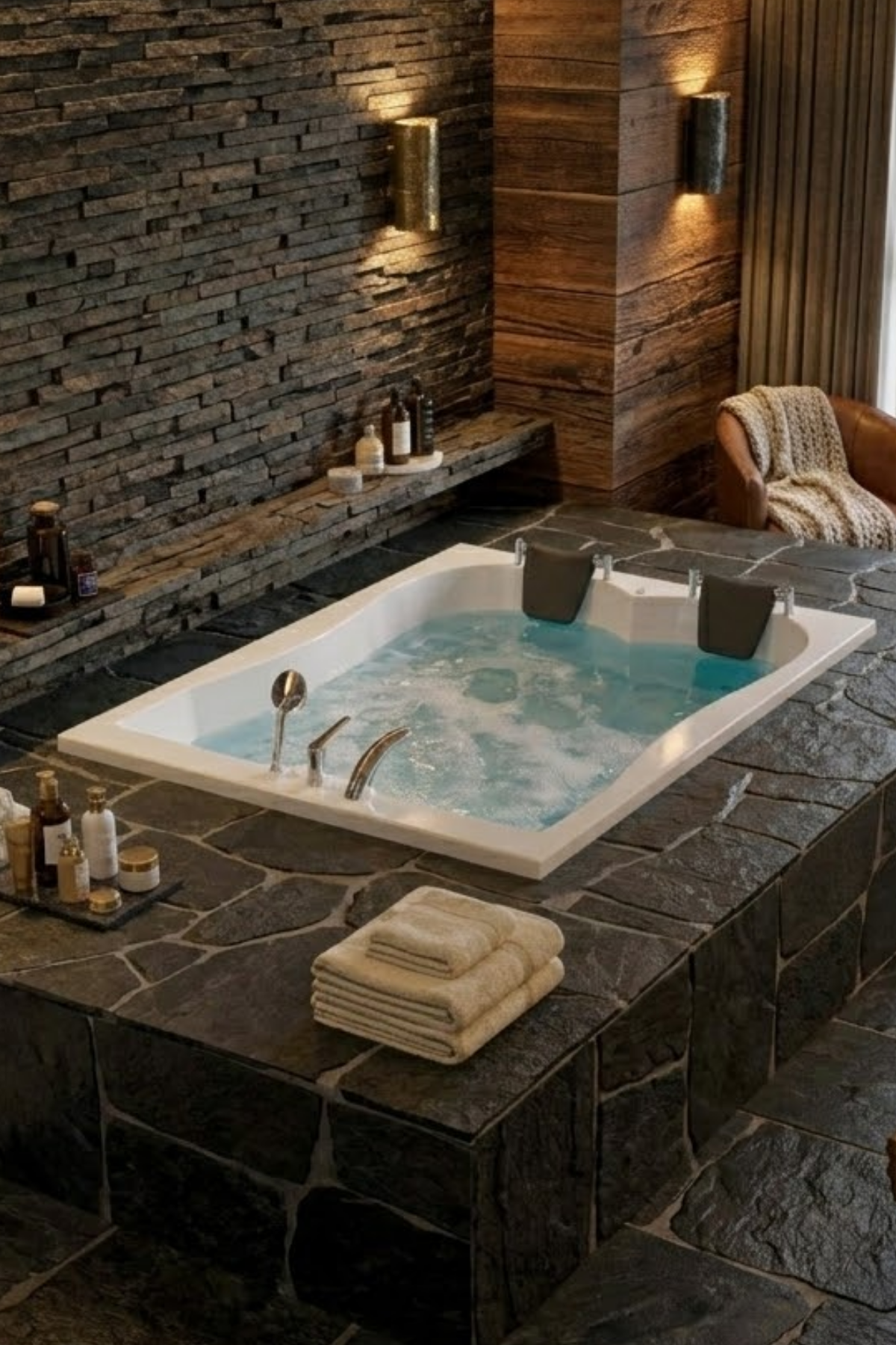 Kuntbay 130 x 180 H 60 Dikdörtgen Çift Kişilik Jakuzi