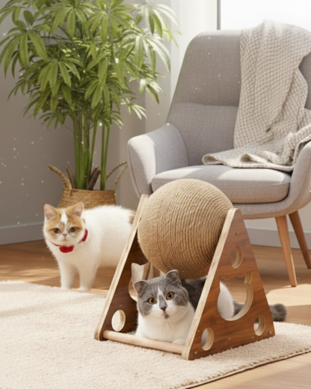 Reyo Pet Üçgen Toplu Kedi Tırmalaması