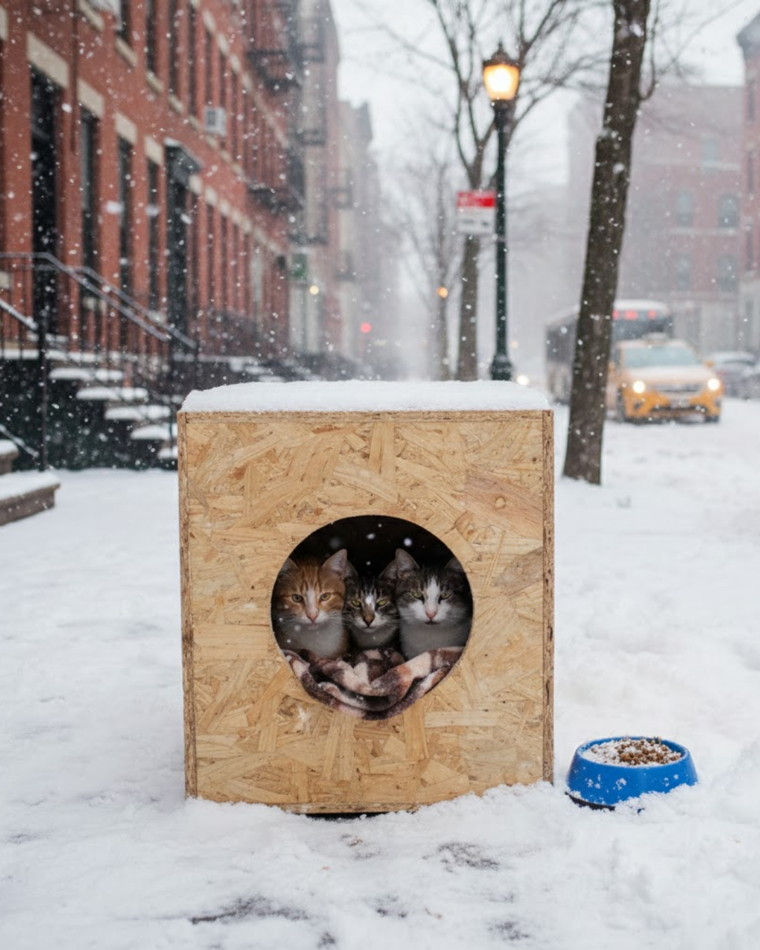 Melada Kedi Evi Dış Ortam Uygun Ahşap Kedi Evi OSB 40x30x30 cm MLD0CAT05