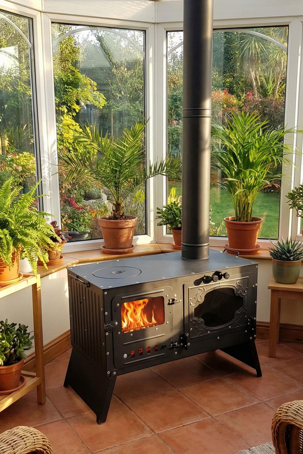 Kadıoğlu KS70F Maşınga Kuzine Soba