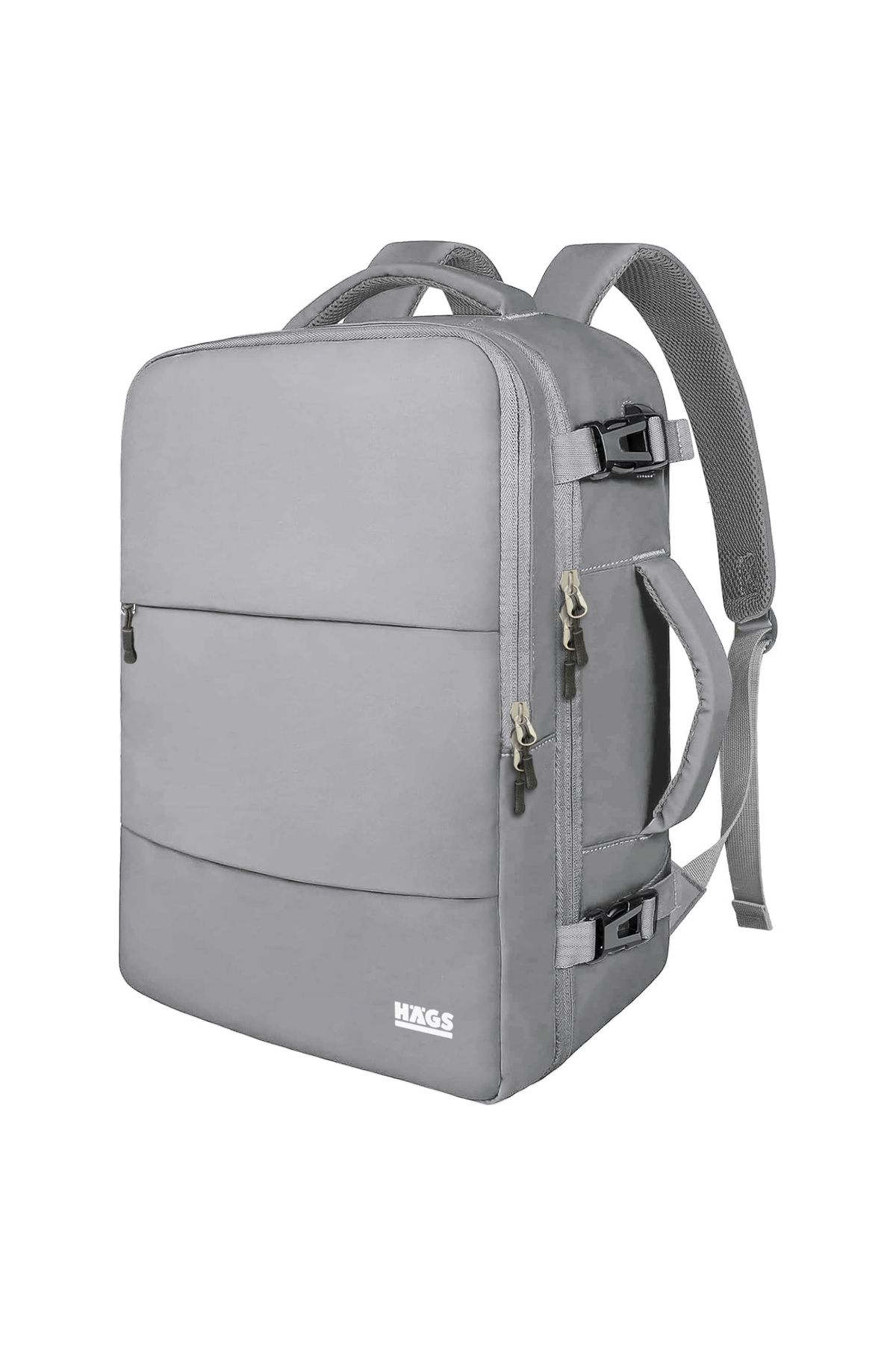 Haegs Seyahat Sırt Çantası, Laptop Sırt Çantası Hafif El Çantası Küçük Bavul Valiz, Uçak Onaylı Bagaj Çantası, Erkek ve Bayan İçin, 15.6 inç Notebook Dizüstü Bilgisayar Macbook Laptop Çantası, Gri