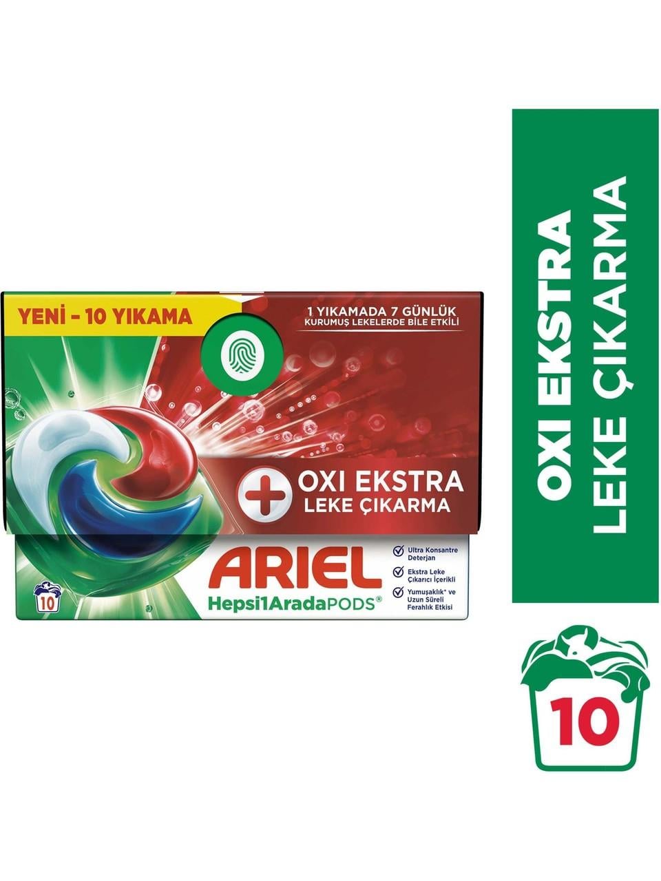 Ariel Pods Kapsül Çamaşır Deterjanı Oxi 10'lu