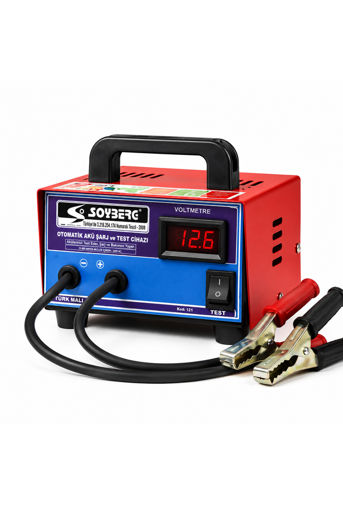 Soyberg 110 8-36V 100A 1200W Dijital Göstergeli Profesyonel Akü Test Cihazı