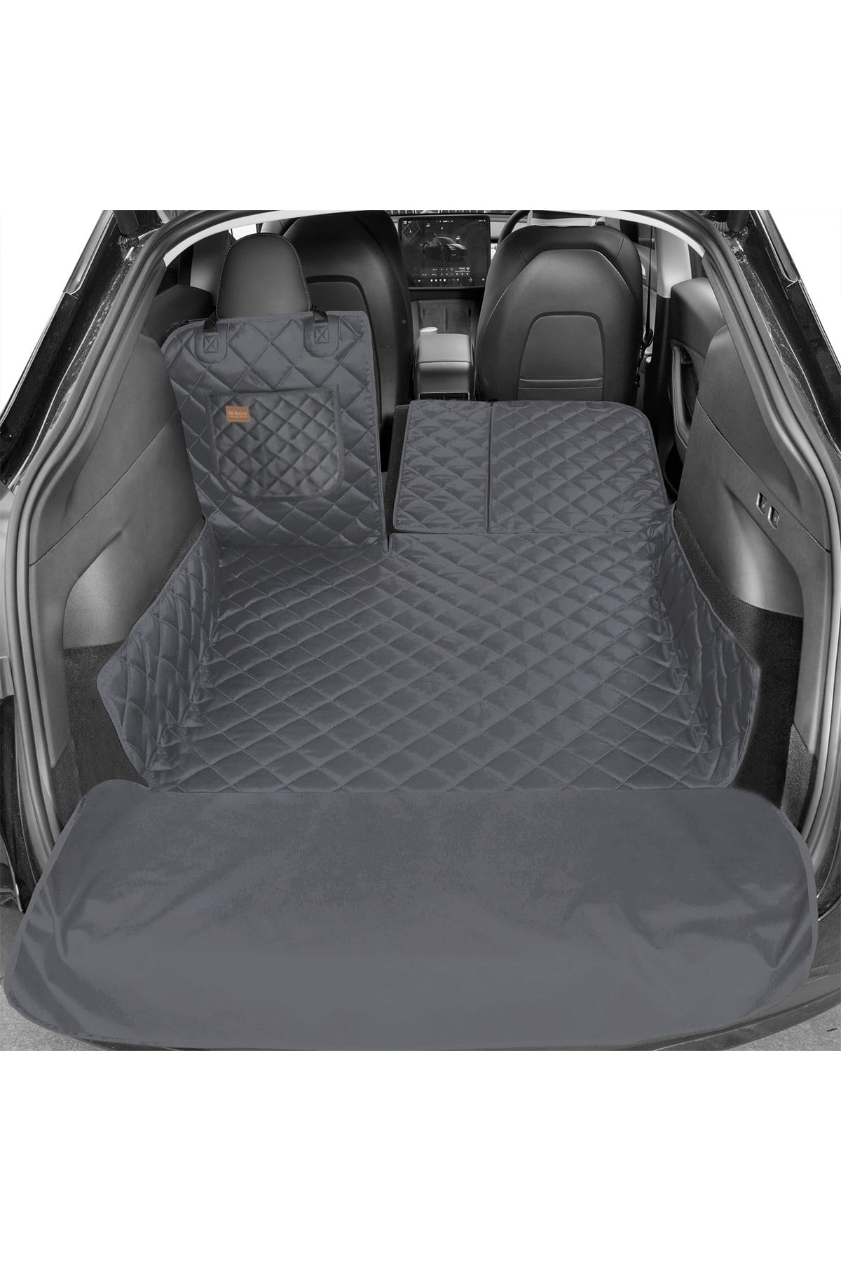 Haegs Araç Bagaj Örtüsü, Evcil Hayvan Köpek Bagaj Koruma Kılıfı - SUV, Sedan, Pickup Panelvan Bagaj Havuzu, Araba için Su Geçirmez Bagaj Koruyucu Kılıf Örtü Mat- Medium - Gri
