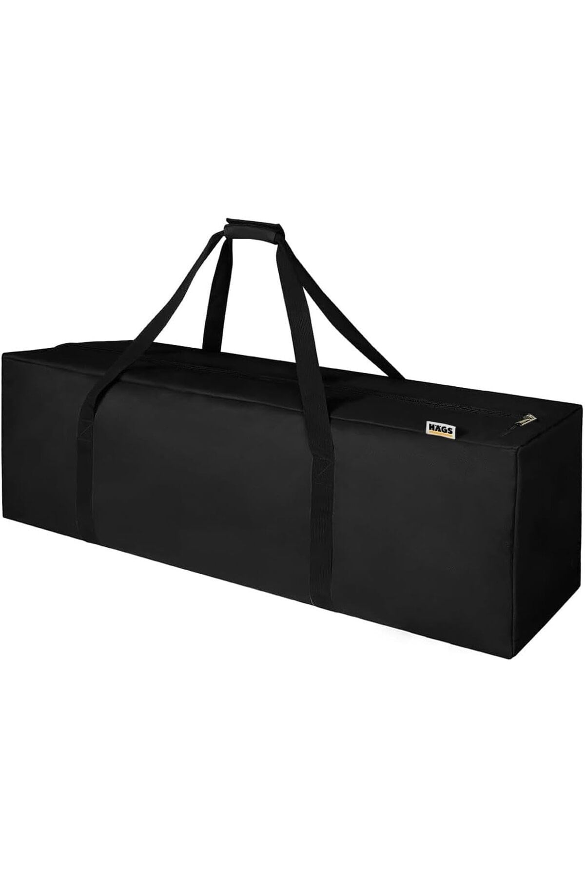 Haegs Taşıma Çantası, Fermuarlı Dayanıklı Seyahat Spor, Kamp Malzemeleri Saklama Çantası, Hurç, Valiz, 105L (115 x 30 x 30cm) - Siyah