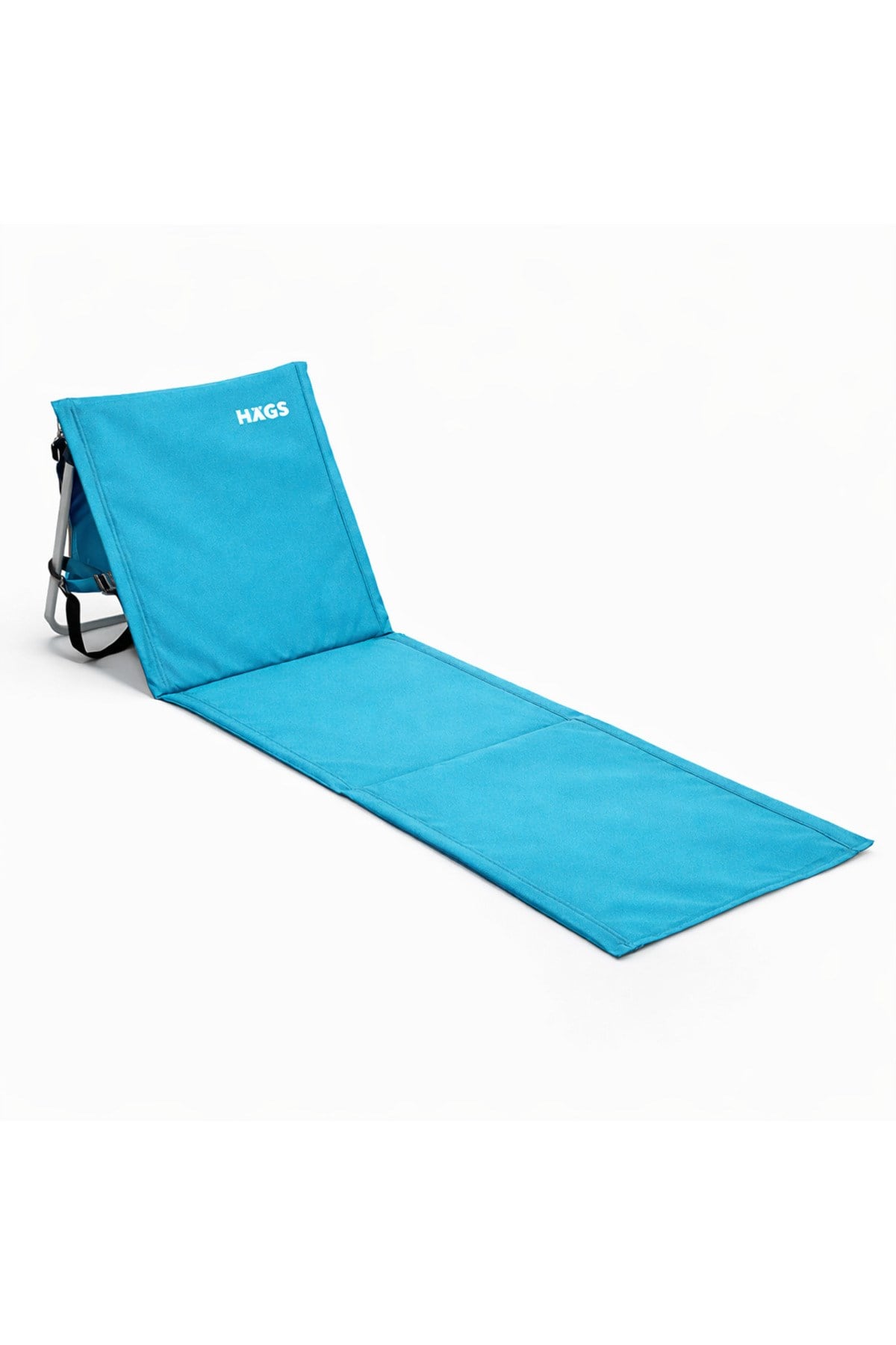 Haegs Katlanabilir Sırt Destekli Kamp ve Plaj Matı, Katlanır Şezlong, Plaj Zemin Sandalyesi, Fermuar Cepli, Kamp, Piknik, Havuz Başı, Deniz, Plaj için Mat, Mavi