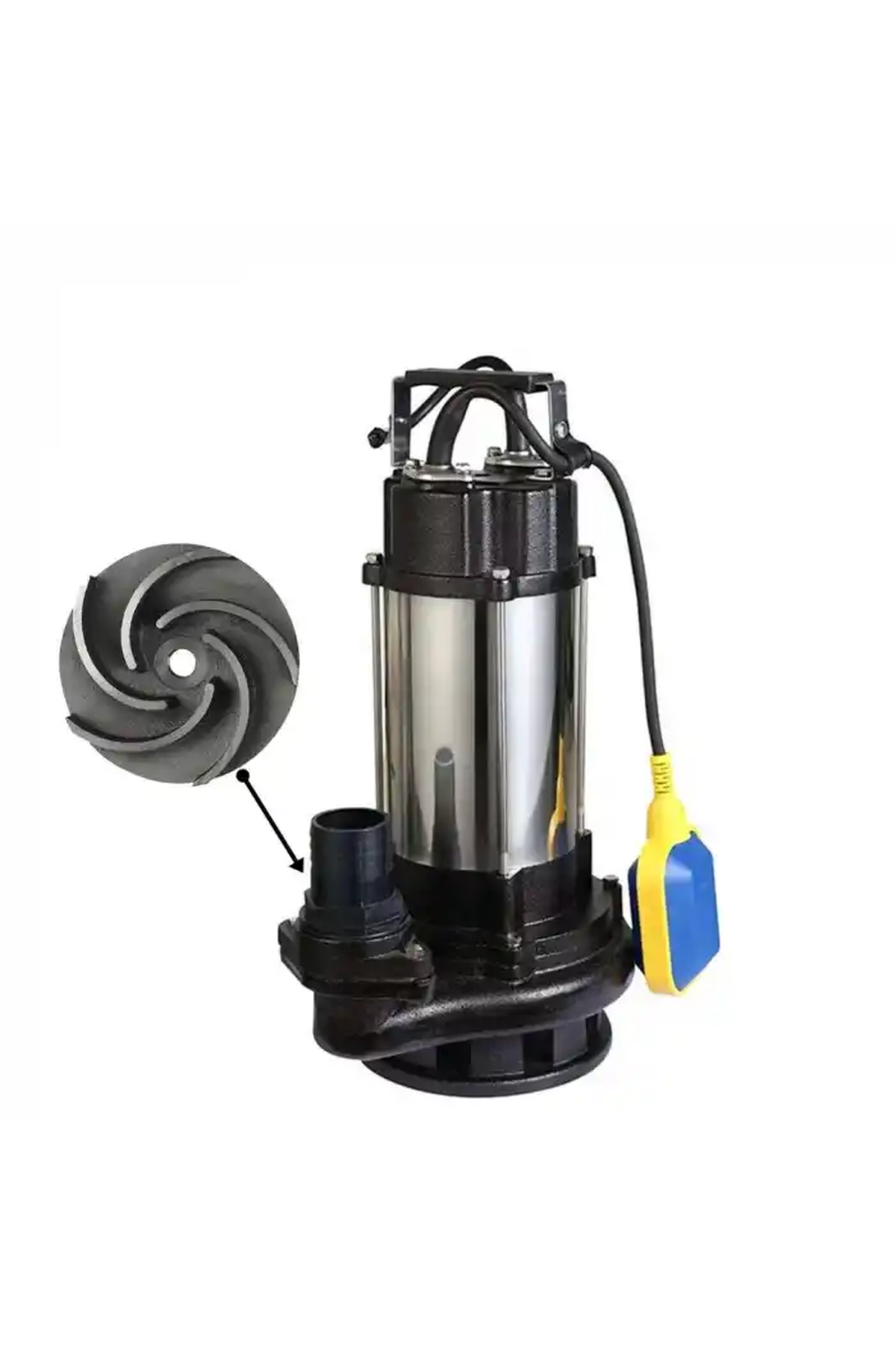 Duffmart V450F-B Pis Su Foseptik Parçalayıcılı Açık Fanlı Dalgıç Pompa